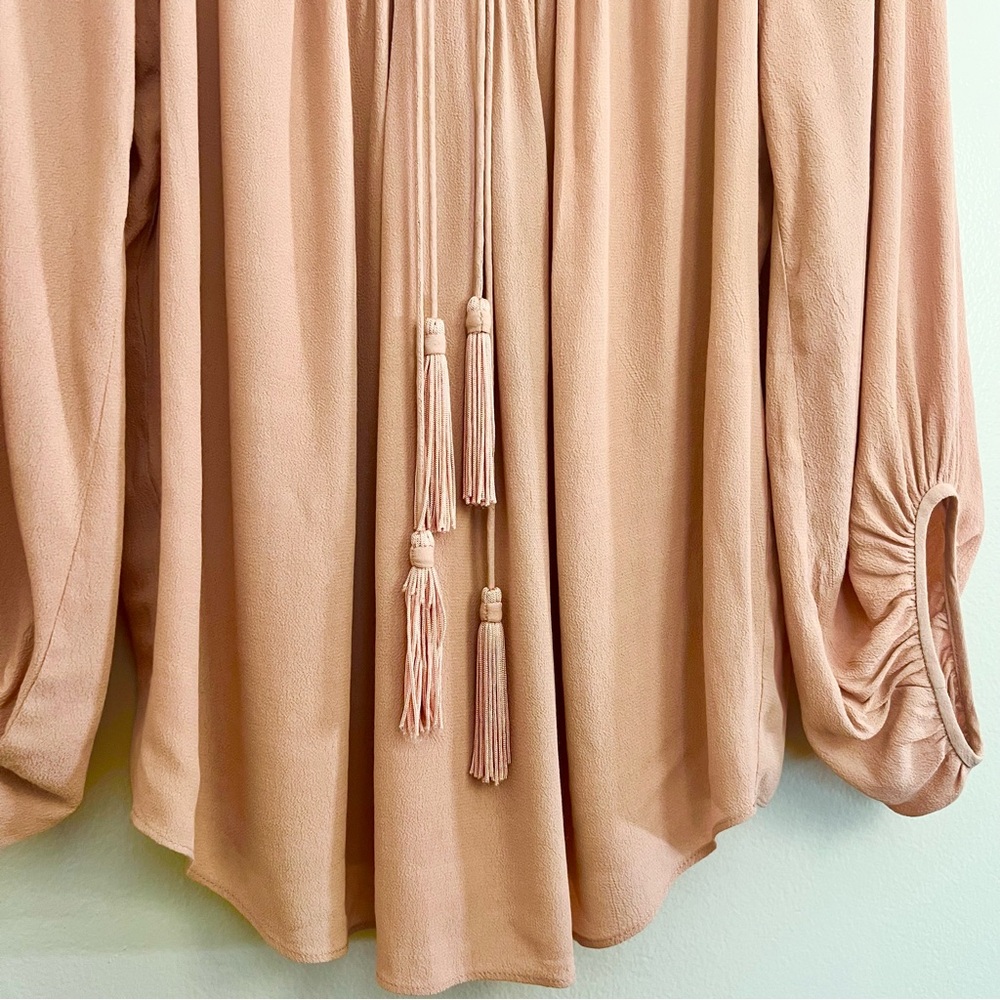 Diane Von Furstenburg Peach Aquilina Blouse - Picture 8 of 13